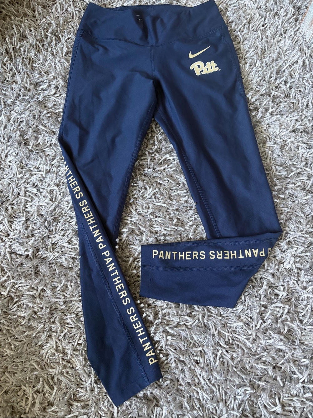 Nike “Pitt Panthers" Navy Athletic Leggings Medium